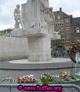 Close up of the monument